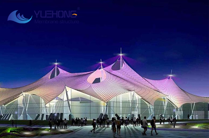 Abri de paysage en structure membrane